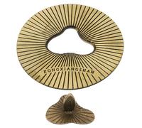 Angoily Tapa para Vela Perfumada de Metal Bronce, Diseño Hueco, Tamaño Mediano 7.8 Cm, Accesorio Antipolvo para Frascos de Velas, Extinción Segura y Decorativa para Hogar y Aromaterapia