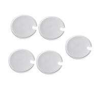 Angoily Tapas De Cerámica para Taza 16 Oz Boca para Cuchara, Juego De 5 Piezas, Funda para Taza, Tapa Resistente para Infusión y Uso Doméstico