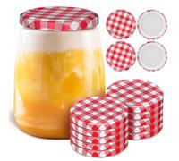 Angoily Tapas de rosca para conservas, 40 unidades, 65 mm, hierro Twist Off para tarros de mermelada y tarros de conservas, adecuado para tarros de almacenamiento y almacenamiento de cocina