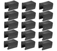 Angoily Tapas para Patas De Silla Forma De u 12 Mm, Protectores De Suelo para Patas Tubulares, Abrazaderas Antideslizantes para Muebles De Oficina, Pack De 50 Unidades, Uso Doméstico y Profesional