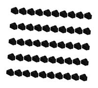 Angoily Tapas Protectoras de Silicona Función Antipolvo E Aislante para Interfaz Rj45 50 Color Negro Ideales para Oficina y Hogar
