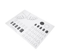 Angoily Tapete de Silicona Adecuado para Técnicas de Manicura y Aprendizaje para Uñas Acrílicas, Herramienta de Práctica para Diferentes Formas de Uñas