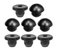 Angoily Tapón de llenado de aceite del gato hidráulico 8PCS de goma, tapa selladora de fugas negra, repuesto para gato de botella, fácil instalación