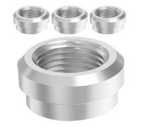 Angoily Tapón de Soldadura Npt Hembra 3/8 en Aluminio para Tanque | Rosca 3/8-18 Npt, Diseño Soldable Mig Tig, Sellado Temporal, Uso en Depósitos y Líneas