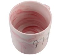 Angoily Taza de Café de Cerámica Diseño de Mármol Rosa 380 Ml Taza de Café de Mármol para Uso Diario Superficie Lisa y Gran Capacidad Adecuado para Casa y Oficina