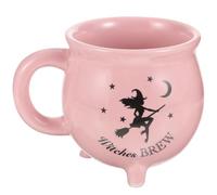 Angoily Taza De Caldero, Tazas De Café De Bruja, Taza De Cerámica De Bruja De Halloween Decoración Para Dormitorio De Oficina En Casa, Capacidad 450ml