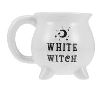 Angoily Taza de Cerámica de Color Claro 201-300ml para Café y Té Estilo Caldero de Bruja Taza para Beber en Casa