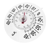 Angoily Termómetro de Alta Precisión con Ventosa Grande para Ventana, Medidor Analógico de Temperatura Interior y Exterior, Adecuado para Habitación de Ñiño, Jardín y Hogar