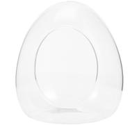 Angoily Terrario de Vidrio Ecológico para Plantas de Musgo, Botella Oval Grande 15x17 Cm para Micropaisaje DIY, Contenedor Transparente para Decoración de Interiores y Jardín