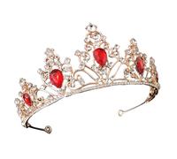 Angoily Tiaras de Cristal para Novia Gemas de Imitación Accesorio de Cabello para Celebraciones y Banquetes de Boda