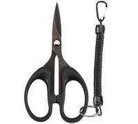 Angoily Tijeras Portátiles de Pesca Recubrimiento de Titanio para Hilo Trenzado PE, Cortador Profesional Multifunción, Diseño Compacto y Resistente para Pesca al Aire Libre