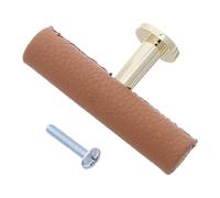 Angoily Tiradores de Cajón de PU T en T 1 Orificio 12 CM Color Caqui para Muebles de Cocina y Tocador Pomos de Puerta Vintage y Herrajes de Bricolaje para Armarios de Hogar