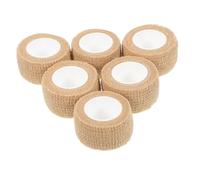Angoily Tiras Adhesivas para Patas de Muebles Antideslizantes y Protectores de Suelo, Cinta Autoadhesiva Resistente Color Caqui, 6 Rollos para Uso en Sillas y Mesas Domésticas