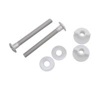 Angoily Tornillos de Fijación para Asiento de Inodoro, 2 Piezas de Plástico Resistente Antideslizante, Kit de Pernos y Tuercas para Instalación y Mantenimiento de Tapas de Baño,