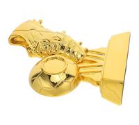 Angoily Trofeo de Fútbol Mini de Resina Bañada en Oro 15 Cm X 10 Cm X 4 Cm, Premio Bota de Oro, Recuerdo Deportivo Coleccionable y Premio para Equipos Juveniles