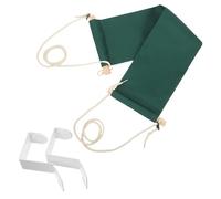 Angoily Under Desk Foot Hammock Ajustable con Ganchos Reposapiés Ergonómico Portátil para Oficina Viajes y Soporte Compacto para Piernas y Mejora Verde