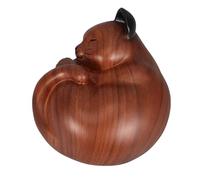 Angoily Urnas para Mascotas de Resina Escultura de Gato Elegante, Urna Decorativa No Tóxica para Mascotas Pequeñas y Recuerdo en Interiores