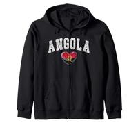 Angola Legado Cultural Heart Heritage Tradición Sudadera con Capucha