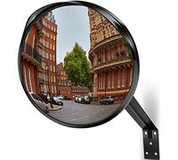Angooni 30/40/45 cm Espejo Convexo de Tráfico - Gran Angular, Ajustable, con Soporte para Interior y Exterior, Ideal para Seguridad de Garaje, Entradas y Vigilancia