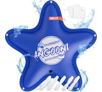 Angooni Cojín de piscina de invierno 150 × 150 cm XXL cojín de aire para piscina con doble costura para cubrir la piscina - Cojín de piscina para el invierno con válvula de inflación doble Boston