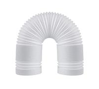 Angooni - Manguera de ventilación de aire acondicionado, 5 pulgadas de diámetro, 80 pulgadas de longitud, rosca universal en sentido contrario a las agujas del reloj compatible con Honeywell, Whynter,