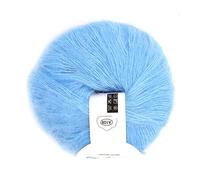 Angora Wool Yarn Soft Mohair Knitting Warm Durable Fiber Material For Scarves Shawls Sweaters Hats 12 Colors Light Yellow Violet Light Grey Peach Pink Rose Red Khaki Light Blue (08 azul claro)