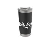 Angry Bad Boy, Cool Bad Boy Fashion Graphic Design Style Vaso térmico de acero inoxidable de doble pared