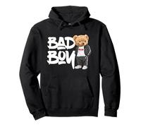 Angry Bad Boy Style, Cool Teddy Bear Bad Boy Graphic Design Sudadera con Capucha