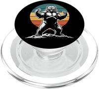 Angry Bear Grizzly Bears Wildlife Mountains Animal PopSockets PopGrip para MagSafe