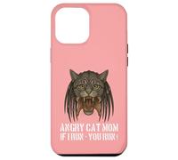 Angry Cat Mom - para dueño de Gato Realmente Malvado, Divertido diseño de Juego de Palabras Carcasa para iPhone 12 Pro MAX