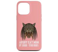 Angry Cat Mom - para dueño de Gato Realmente Malvado, Divertido diseño de Juego de Palabras Carcasa para iPhone 13 Pro MAX