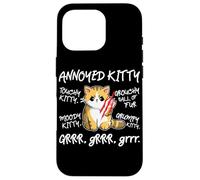 Angry Cat - Moody Annoyed Kitty - Talla - Bonito Gato Carcasa para iPhone 16 Pro