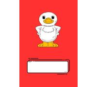 Angry duck: Softcover notebook with angry duck pattern with name writing on the cover | Size 6*9 | 120 pages | With lines for writing messages