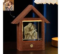 Angry Egg Boy Foto de cristal 3D, regalo personalizado grabado con su propia foto, regalo familiar único, regalo de matrimonio, regalo conmemorativo-casa pequeña