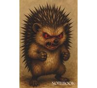 Angry Hedgehog Notebook: 100 Blank Pages, 6 x 9 Inch Small Journal with Fierce Porcupine Cover Art for School, College & Creative Writing: Bold ... Matte Finish with This Notebook Belon