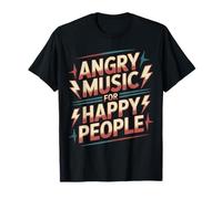Angry Music For Happy People EMO Fan Punk Oyente |- Camiseta