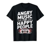 Angry Music For Happy People EMO Fan Punk Oyente |- Camiseta