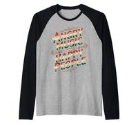Angry Music For Happy People EMO Fan Punk Oyente - Camiseta Manga Raglan