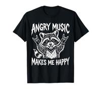 Angry Music Heavy Metal Raccoon Funny Metalhead - Ventilador de Metal Camiseta