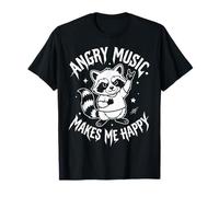 Angry Music Heavy Metal Raccoon Funny Metalhead - Ventilador de Metal Camiseta