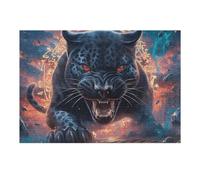 Angry Panthère Noire Puzzle 300 Piezas Educativo 3D Animal de compagnie Juego De Rompecabezas para Familia Entretenimiento Creativo Construir Maquetas 300 PCS