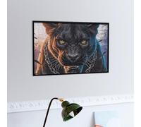 Angry Panthère Noire Puzzles 300 Piezas 3D Maquetas Educativas Animal de compagnie Desafío Intelectual para Familia DIY Creativo Construir Juguete Educativo 300 PCS