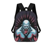 Angry Yeti Illustration with Cosmic Background Mochilas Para Niños Y Estudiantes, Mochilas Escolares Impresas En 3D, Mochilas Para Estudiantes De Primaria Y Secundaria Para Niños Y Niñas 17inch