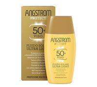 Angstrom Protect - Fluido solar para cara Ultra Light UPF 50+, fotoestable UVA/UVB y luz azul/HEV, con ácido hialurónico, 40 ml