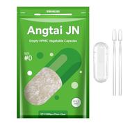 AngtaiJN Cápsulas veganas vacías Tamaño 0-Cápsulas vacías transparentes para rellenar con 2 microcucharas, cápsulas vacías de bricolaje 0, 1000 piezas