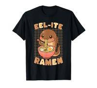 Anguila Comiendo Ramen Lindo Animal Kawaii Foodie Camiseta
