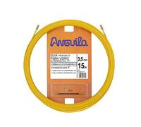Anguila Guía Pasacables Fibra Vidrio Amarillo ⌀3.5mm 15m T.Intercamb