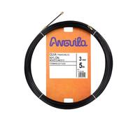 Anguila Guía Pasacables Nylon Negro ⌀3mm 5m T.Fijos Electricista
