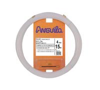 Anguila | Guía Pasacables | Terminales Intercambiables | Monofilamento | Nylon | Color Blanco | Diámetro 4mm | 15 metros