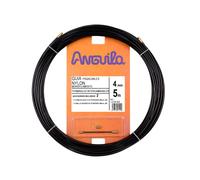 Anguila | Guía Pasacables | Terminales Intercambiables | Monofilamento | Nylon | Color Negro | Diámetro 4mm | 5 metros